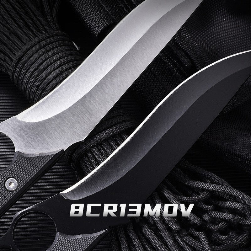 Outdoor Four-Finger Portable Handle Tool Silver Gray