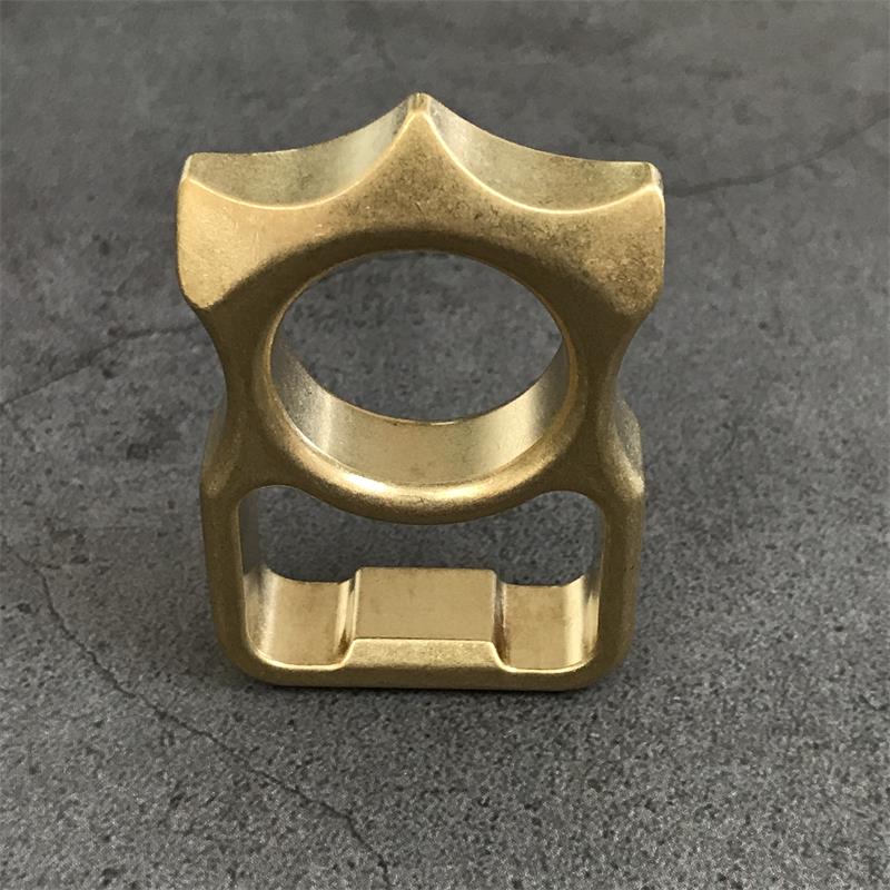 GOODEDC Stonewashed Brass Bottle Opening EDC Keychain Tool