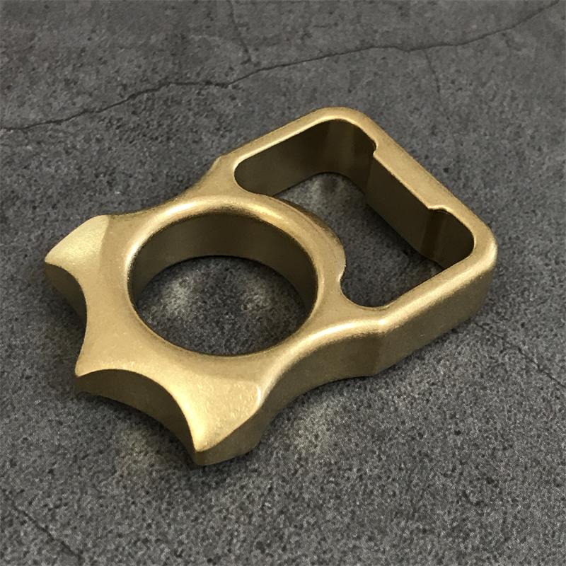 GOODEDC Stonewashed Brass Bottle Opening EDC Keychain Tool