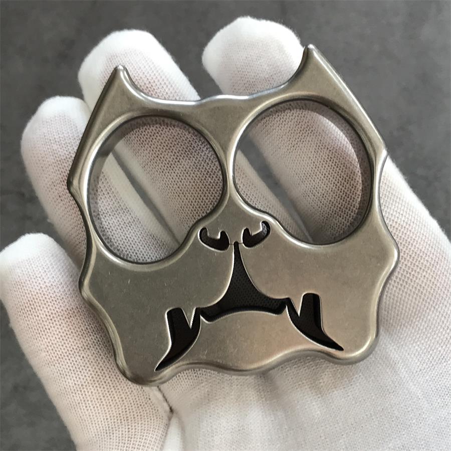 GODEDC Titanium TC21 Dog Head Two Hole Outdoor Tool