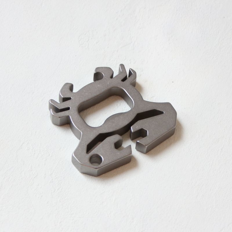 Titanium Crab Bottle Opener EDC Keychain Backpack Tool