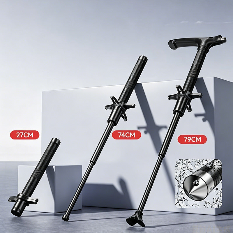 2-in-1 Multifunctional Trekking Pole with Portable Baton