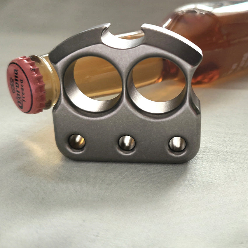 Multifunctional Light Weight Two Hole Titanium Alloy Bottle Opener Easy To Carry
