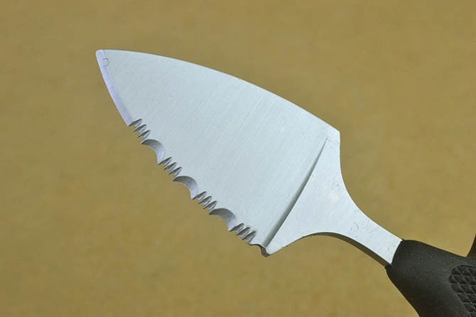 Rubber handle 440 sanding surface outdoor EDC Knife