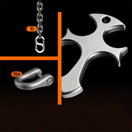 Outdoor Titanium Cross Pendant EDC Tool