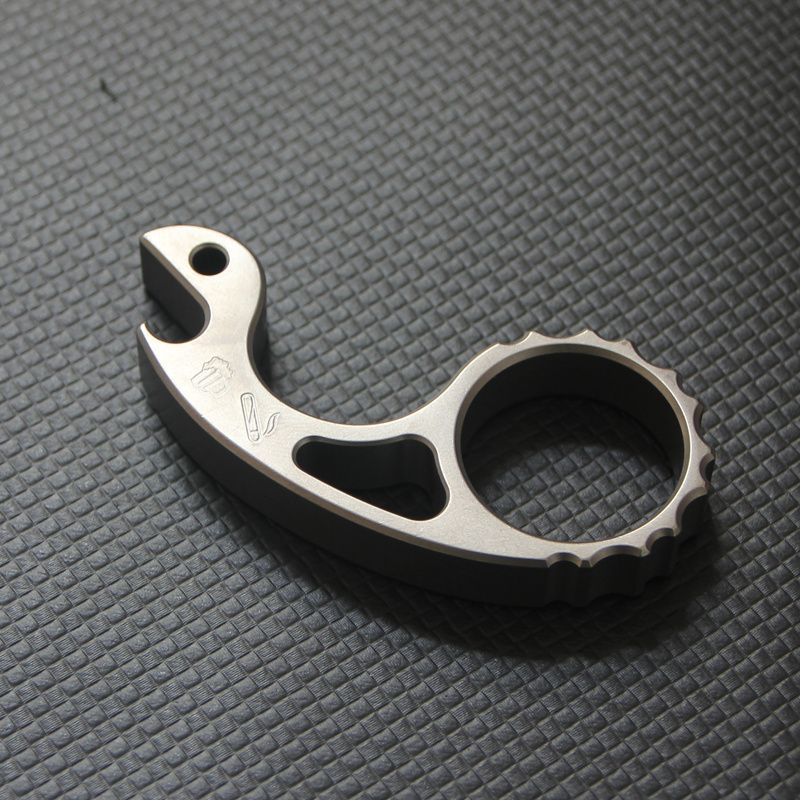 Titanium Alloy Snail Multi-function Bottle Opener Keychain Backpack EDC Tool