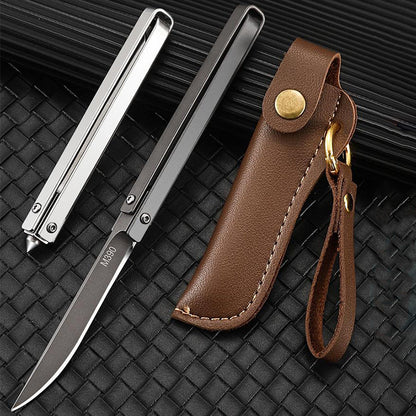 Handle Folding Outdoor Pocket Tool with Leather Case