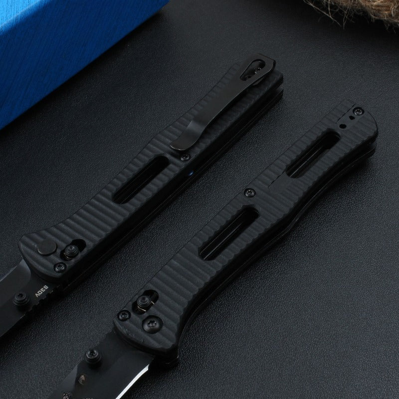 BM417 All-black Folding Outdoor Knife