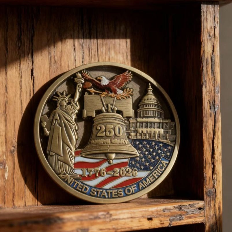 U.S. 250th Anniversary Statue of Liberty Commemorative Coin & Gift Medal