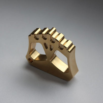 Creative Two Hole Brass Mini Backpack Outdoor Keychain EDC Tool
