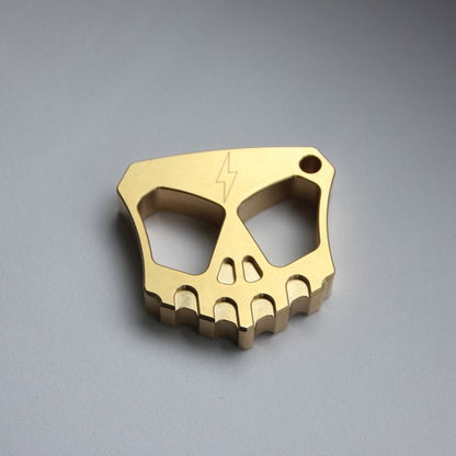 Creative Two Hole Brass Mini Backpack Outdoor Keychain EDC Tool