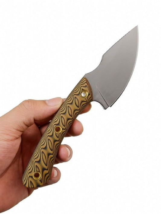 Mini Dual-tone G10 Titanium-plated USA-10 Steel Outdoor Knife