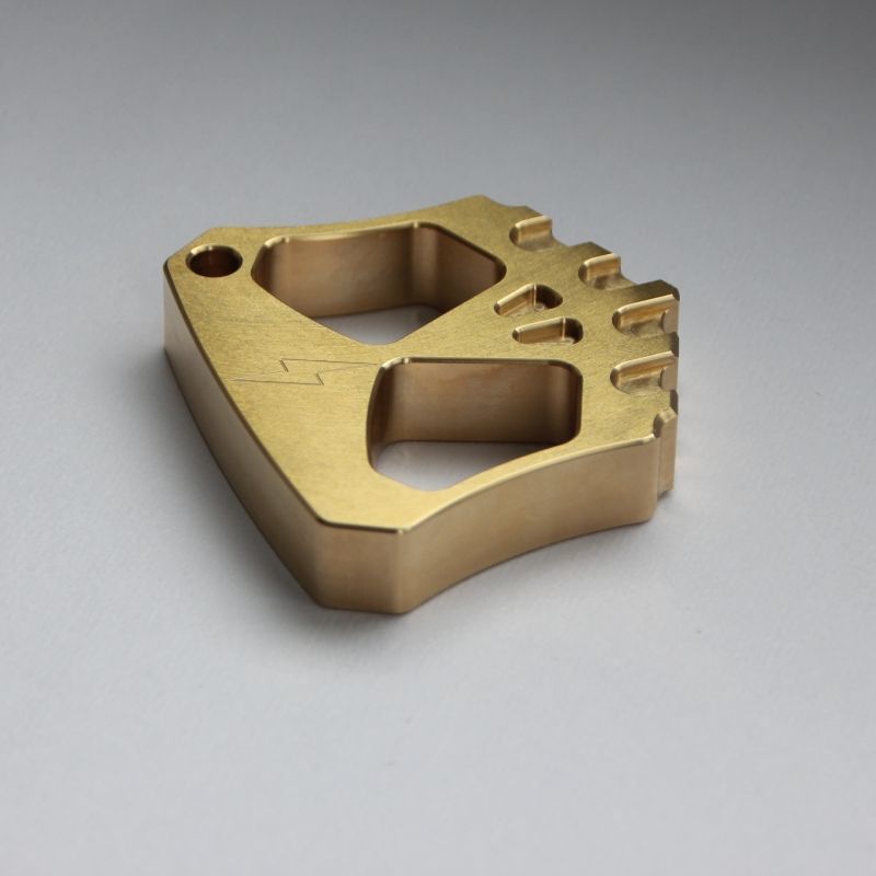 Creative Two Hole Brass Mini Backpack Outdoor Keychain EDC Tool