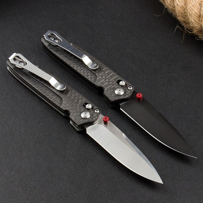 BM485 Carbon Fiber Handle D2 Outdoor Folding Knife