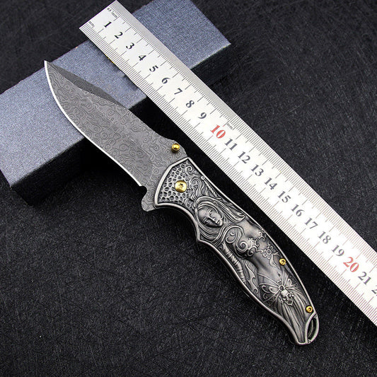 Female God Handle Folding Outdoor Pocket EDC Tool