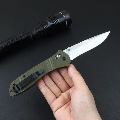 BM710D G10410 Stainless Steel Lined Outdoor Folding Knife