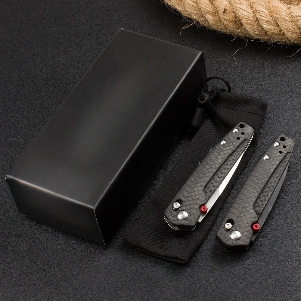 BM485 Carbon Fiber Handle D2 Outdoor Folding Knife