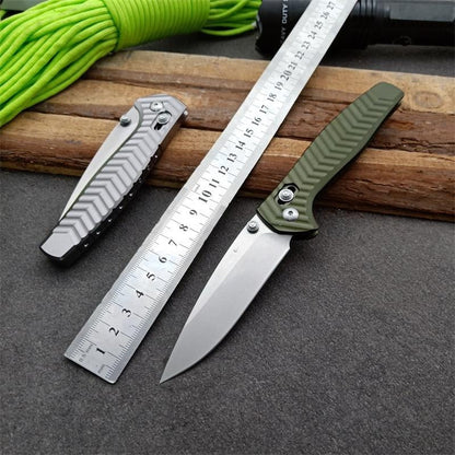 BM781 Green D2 Steel Folding Outdoor Knife