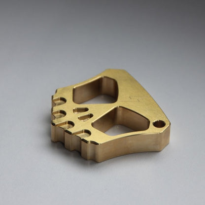 Creative Two Hole Brass Mini Backpack Outdoor Keychain EDC Tool