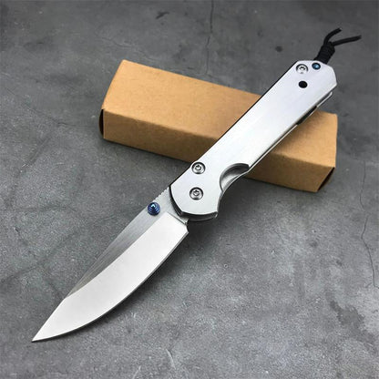 Outdoor Folding Silver EDC Tool with Polishing Surface