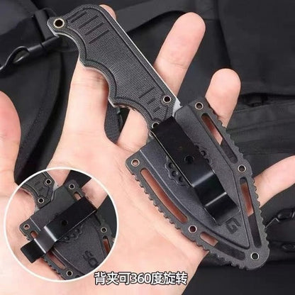 Mini 5CR13 Steel with Nylon Glass Fiber Optic Shank Knife
