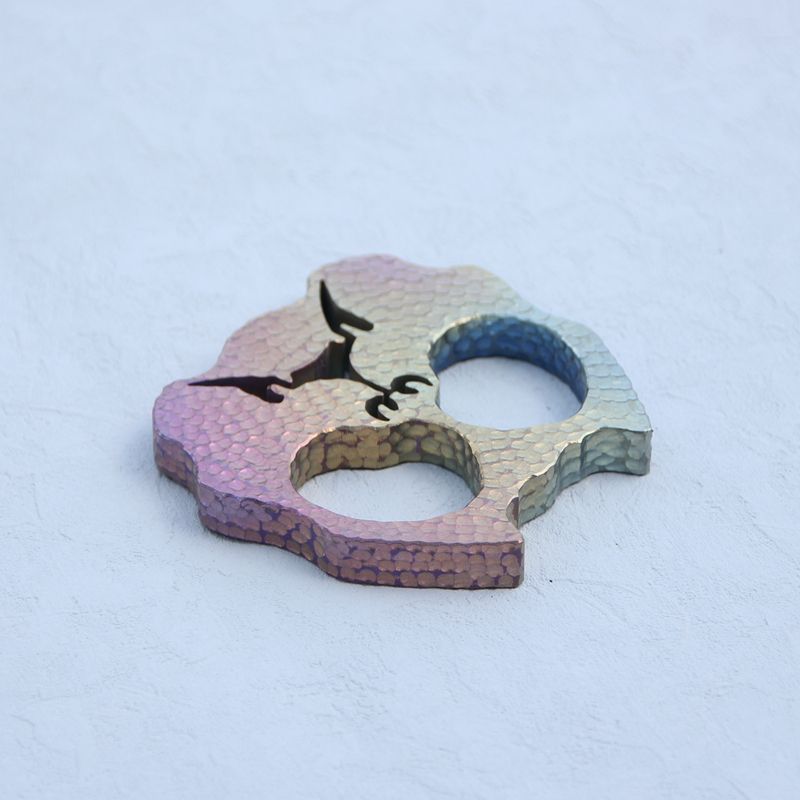 Dog Head Titanium EDC Decoration Outdoor Tool