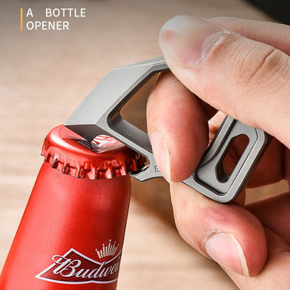 Multifunctional Pendant Titanium Bottle Opener Outdoor Tool