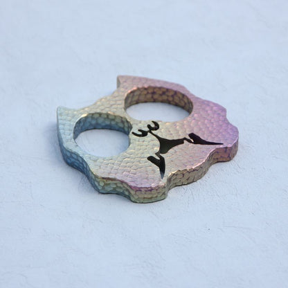 Dog Head Titanium EDC Decoration Outdoor Tool