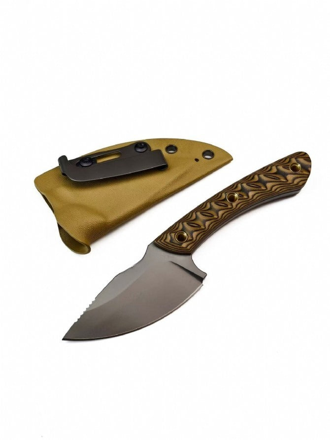 Mini Dual-tone G10 Titanium-plated USA-10 Steel Outdoor Knife