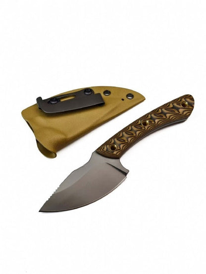 Mini Dual-tone G10 Titanium-plated USA-10 Steel Outdoor Knife