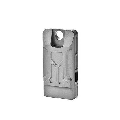 Titanium Pendant Whistle Double Barrel