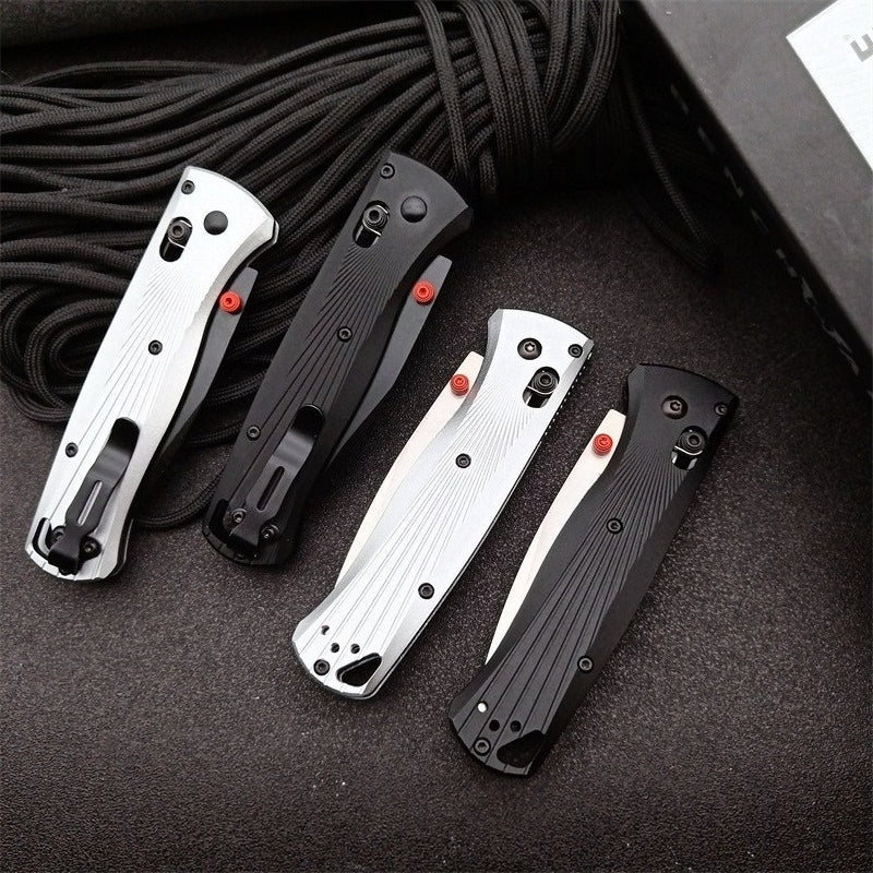 BM535 Bk-4 Titanium Handle Folding Outdoor Knife