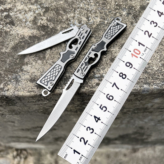 Creative Mini Folding Keychain Pendant Decoration Invisible Tool