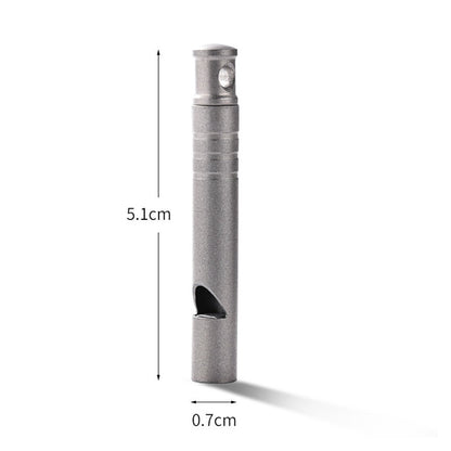 Decibel Titanium Whistle Outdoor Edc Backpack Pendant Tool