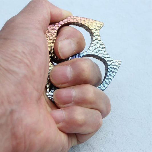 Dog Head Titanium EDC Decoration Outdoor Tool