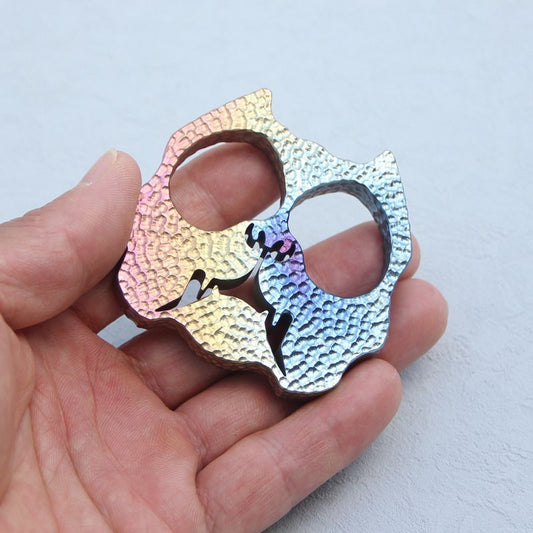 Dog Head Titanium EDC Decoration Outdoor Tool