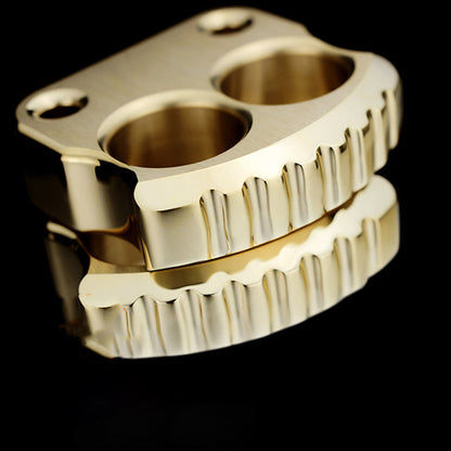 Mini Two Holes Brass Edc Portable Outdoor Easy Carry Tool