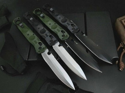 BM391 D2 Steel Nylon Fiberglass Plastic Handle Folding Outdoor Knife