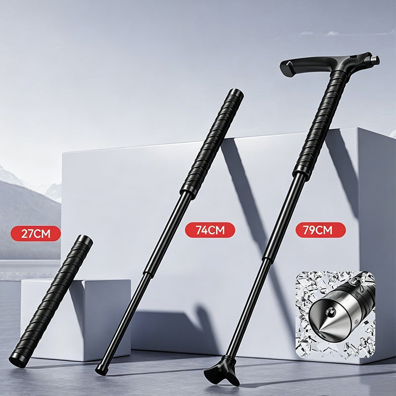 2-in-1 Multifunctional Trekking Pole with Portable Baton