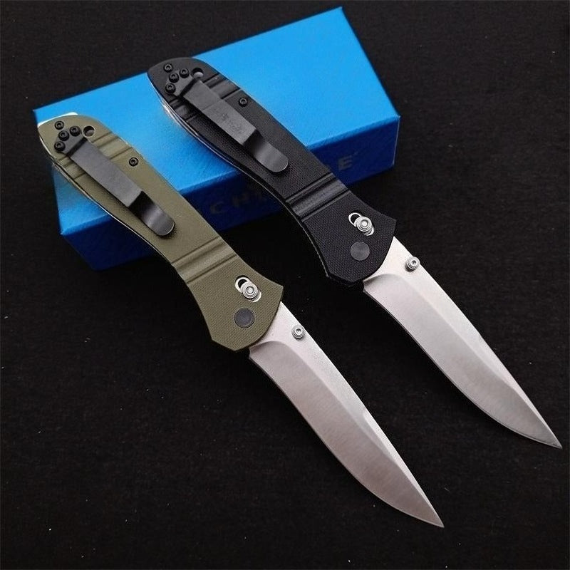 BM710D G10410 Stainless Steel Lined Outdoor Folding Knife