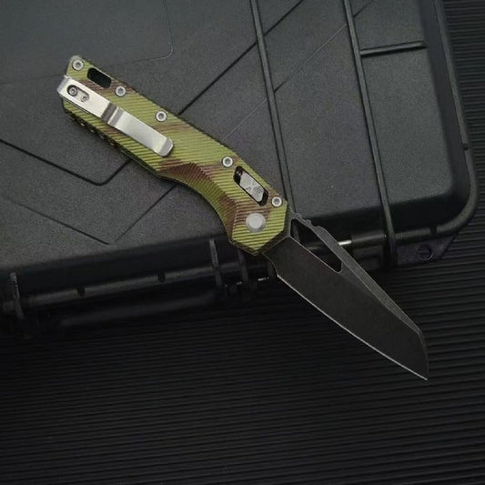 MT Aluminum Alloy M390MK Outdoor Dark Green Folding Knife