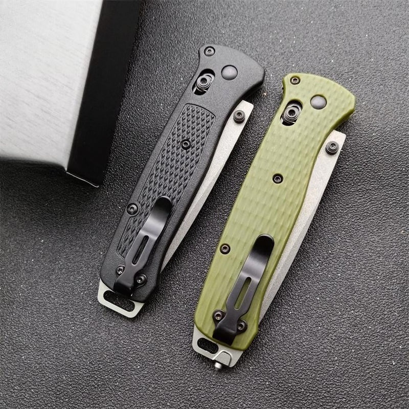 BM537GY Aluminum Alloy CPM-3v Surface Anti-scratch Coating Outdoor Folding Knife