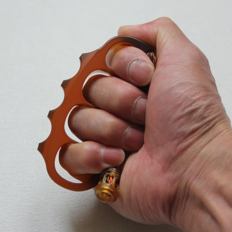 Large Amber Pea Outdoor EDC Tool