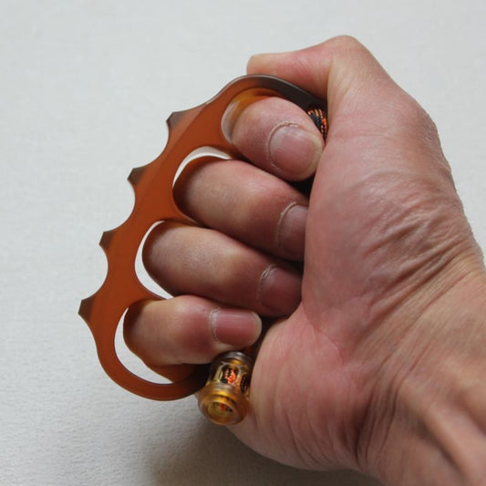 Large Amber Pea Outdoor EDC Tool