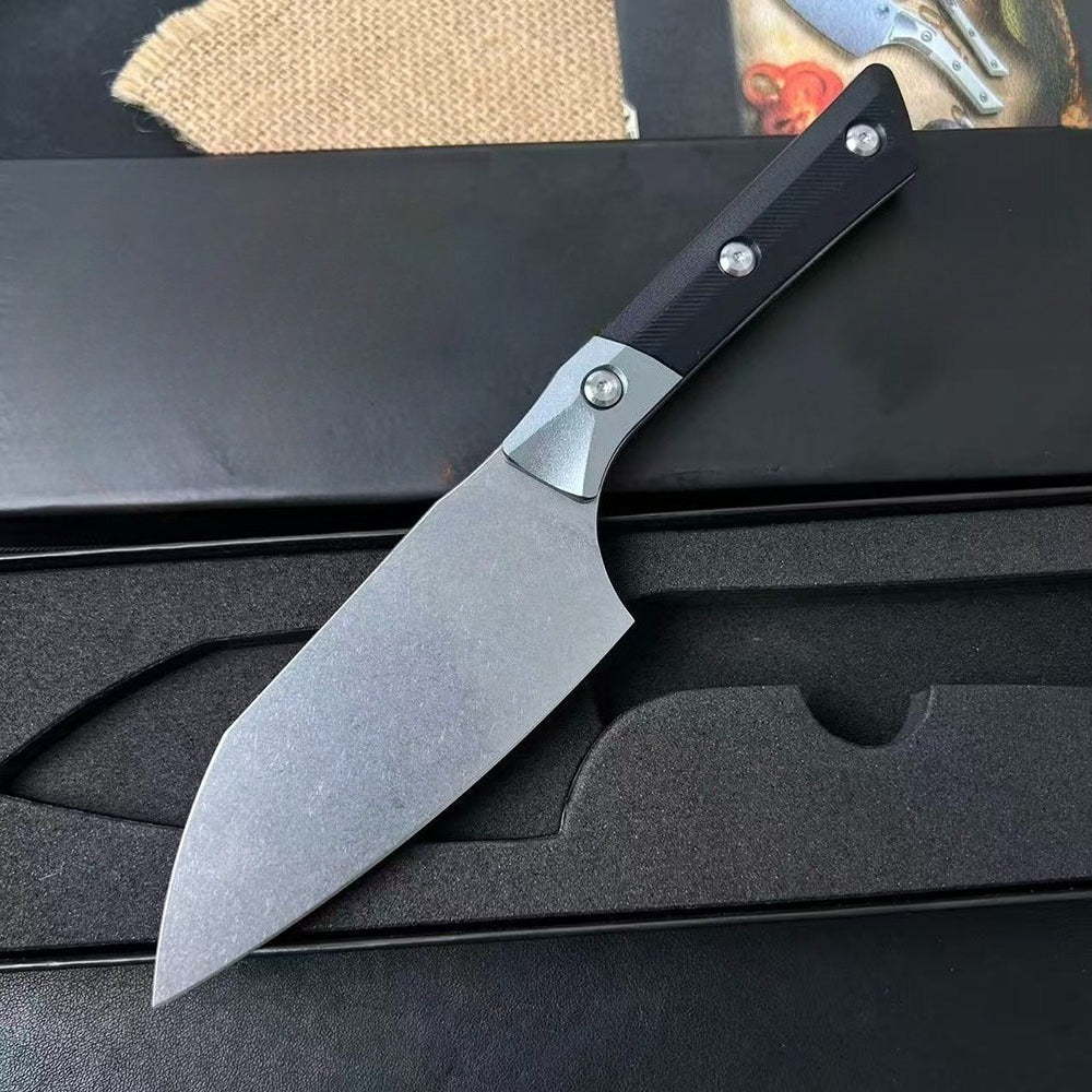 G10 and aluminum alloy handle grip view of the 3300B-10 BC knife
