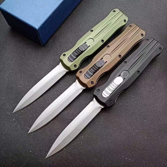 3320 folding pocket knife in black with D2 blade fully opened