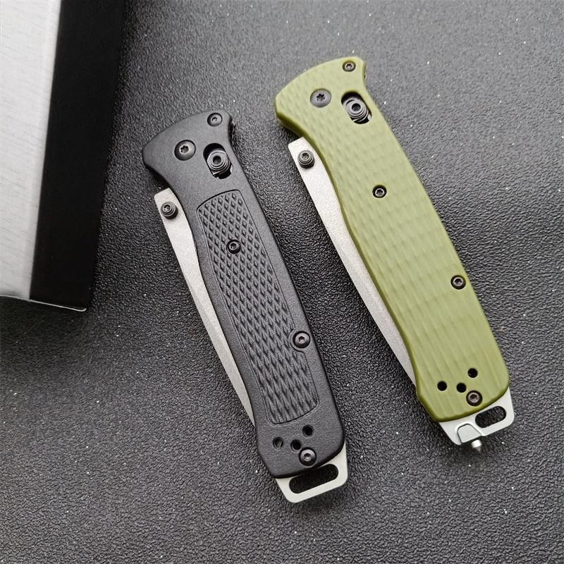 BM537GY Aluminum Alloy CPM-3v Surface Anti-scratch Coating Outdoor Folding Knife