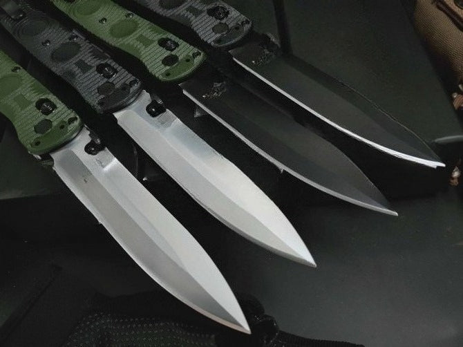 BM391 D2 Steel Nylon Fiberglass Plastic Handle Folding Outdoor Knife
