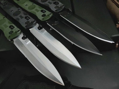 BM391 D2 Steel Nylon Fiberglass Plastic Handle Folding Outdoor Knife