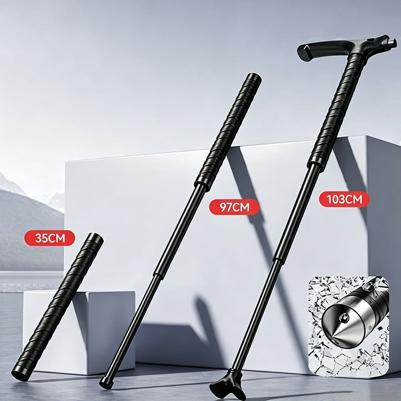 2-in-1 Multifunctional Trekking Pole with Portable Baton